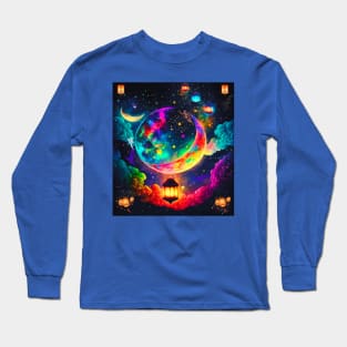 Lights In The Night Sky Long Sleeve T-Shirt